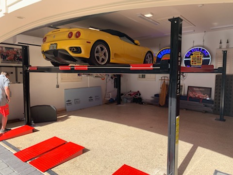 4 Post Car Lift Home Garage Ceiling Height